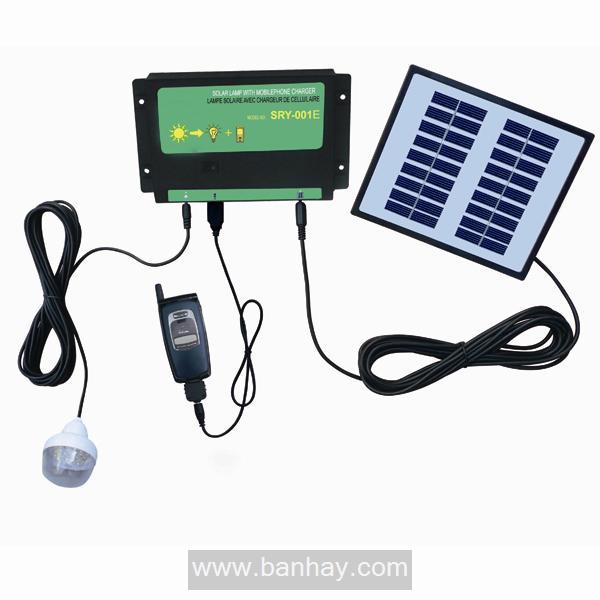 Hệ thống thắp sáng cho ngôi nhà dùng năng lượng mặt trời với 4 bóng SK-SRY-001E